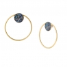 Pendientes Ring Star Blue