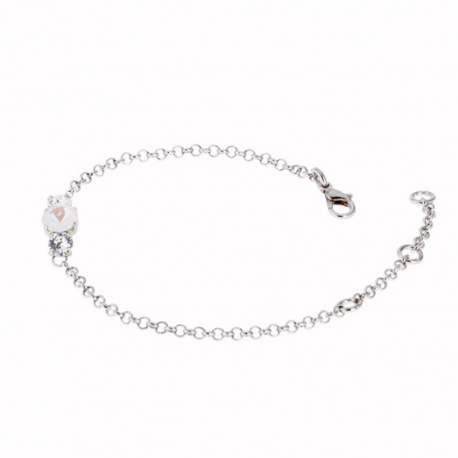 Pulsera chapada en rodio