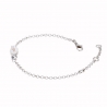 Pulsera chapada en rodio
