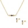 Conjunto de gargantilla y pendientes