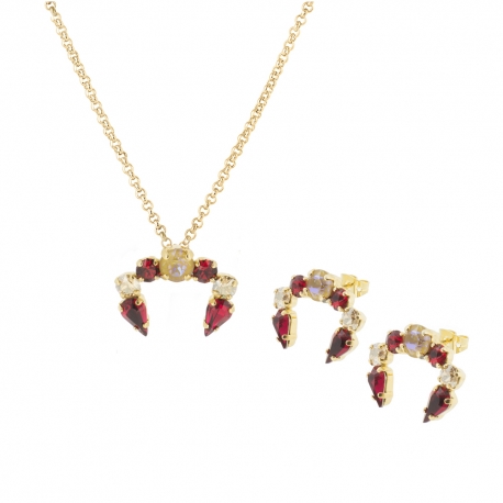 Conjunto de gargantilla y pendientes