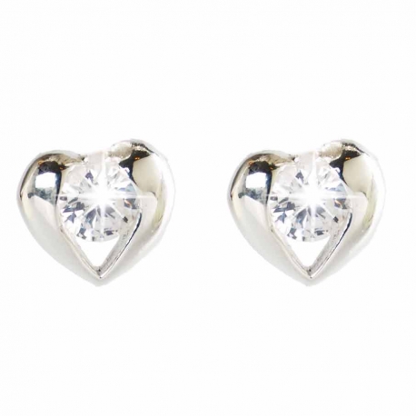 Pendientes con forma de corazón