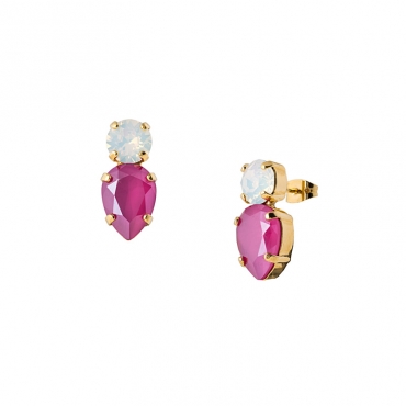 Pendientes Lágrima Fuxia